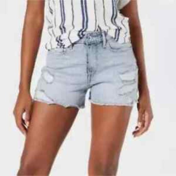 Levi's Denizen High Rise Denim Shorts Stretch Cotton Pockets Blue Women 12 NWT - Picture 11 of 11